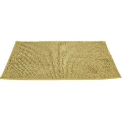 Clearance Gifi Tapis salle de bain chenille 75x45 cm uni jaune