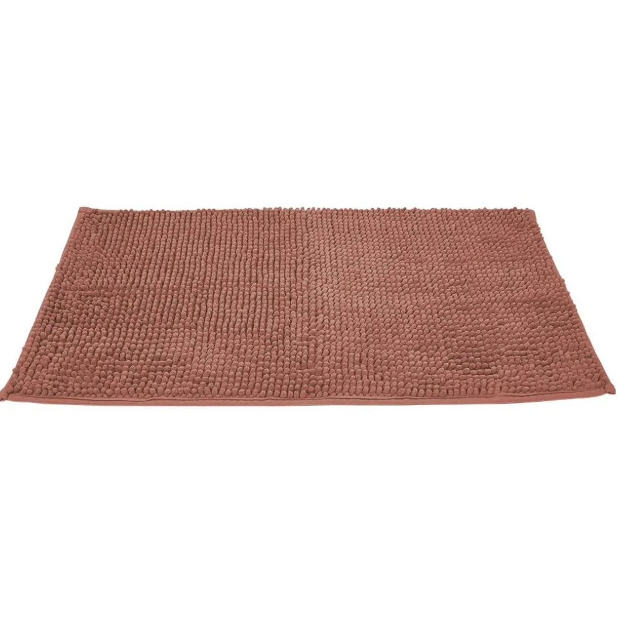 Outlet Gifi Tapis salle de bain chenille 75x45 cm uni gris clair