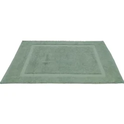 Outlet Gifi Tapis salle de bain coton vert 70x40 cm