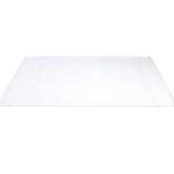 Hot Gifi Tapis salle de bain coton blanc 70x40 cm