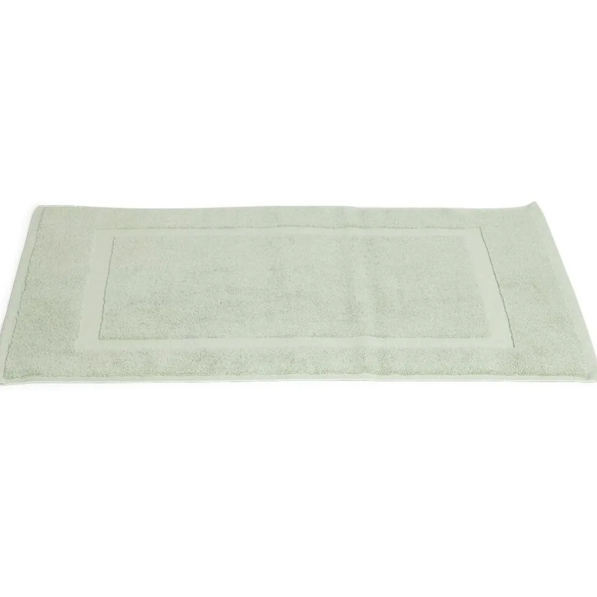 Discount Gifi Tapis salle de bain coton vert 70x40 cm