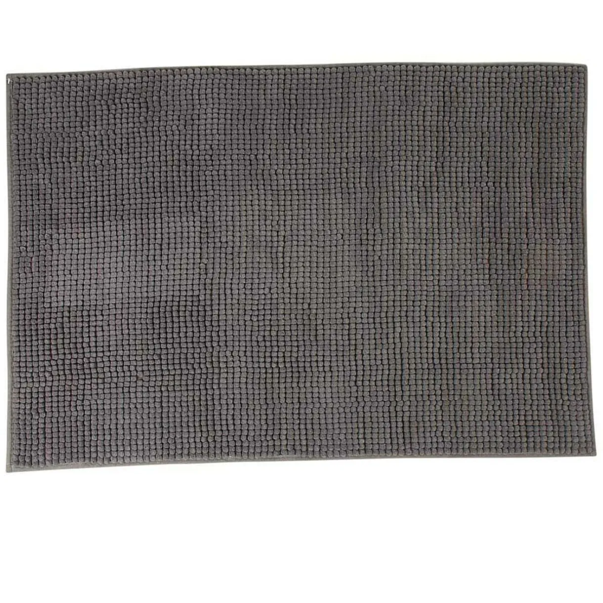 Hot Gifi Tapis salle de bain gris chenille