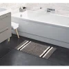 Best Gifi Tapis salle de bain motif marron rayure blanc noir