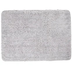 Hot Gifi Tapis salle de bain rectangulaire gris et blanc