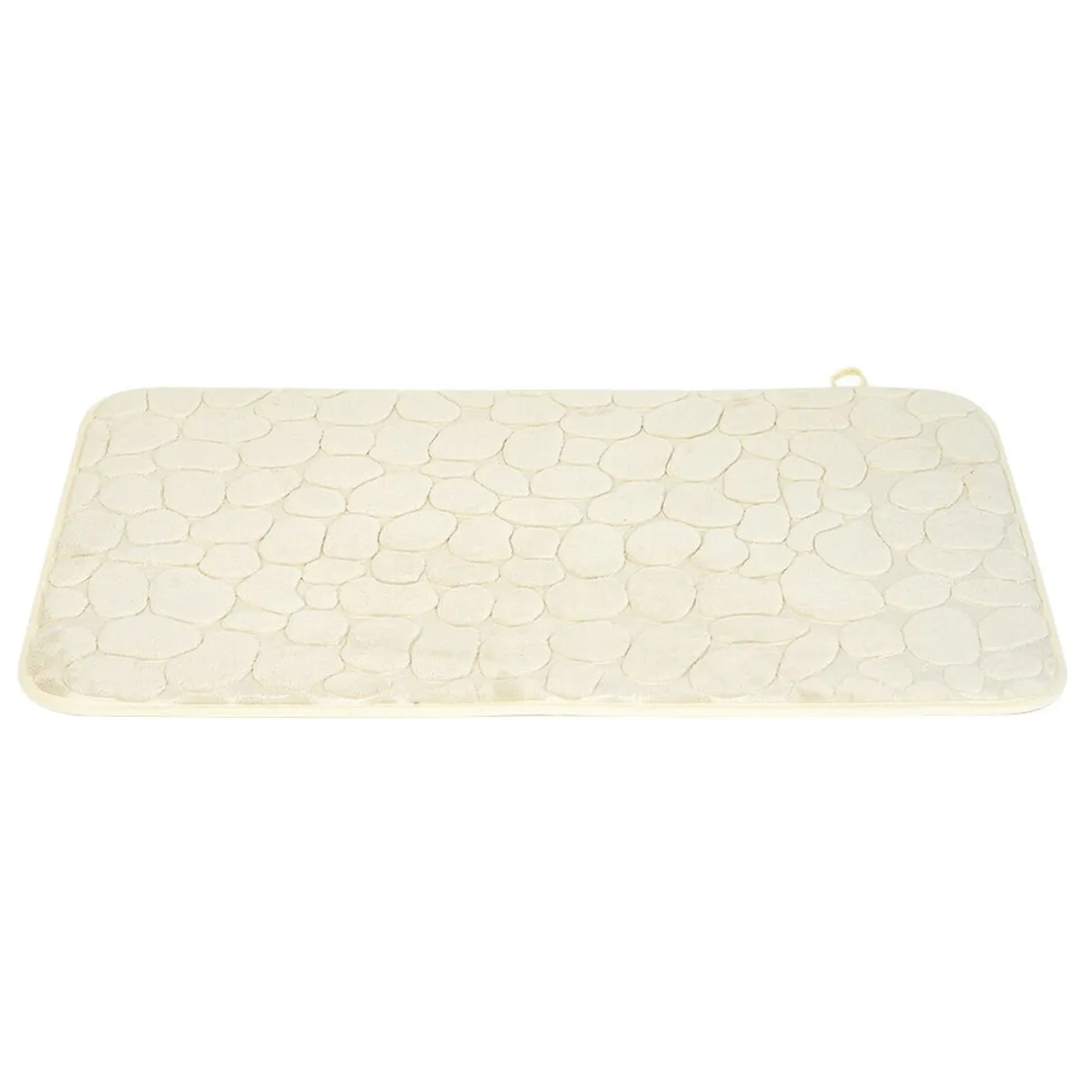 Discount Gifi Tapis sortie de douche mémoire de forme beige 75x45cm