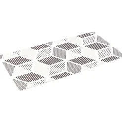 Nettoyage Et Entretien|Gifi Tapis vinyle confort imprimé noir et blanc 100x50cm