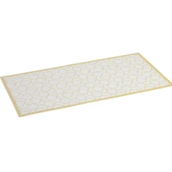 Nettoyage Et Entretien|Gifi Tapis vinyle imprimé graphique jaune L.99 cm