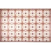 Nettoyage Et Entretien|Gifi Tapis vinyle motif carreau de ciment rouge et beige 97x147cm