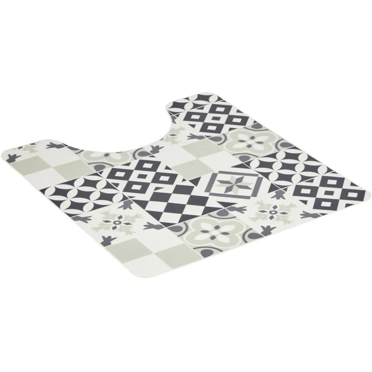 Clearance Gifi Tapis WC vinyle motif carreau de ciment