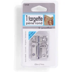 Best Gifi Targette à pêne rond en Acier nickelé - 30 mm