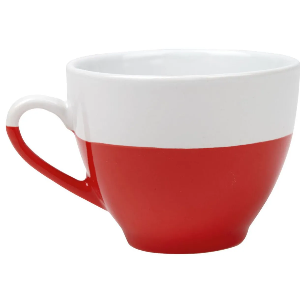 Tasse à café bicolore rouge et blanc^Gifi Online