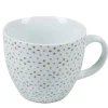 Tasse à café blanche à motif taupe^Gifi Hot