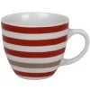 Tasse à café blanche à rayures^Gifi