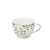 Tasse à café en porcelaine motif Carreau de ciment gris 22 cl^Gifi Outlet
