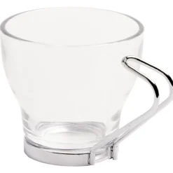 Tasse à café en verre anse métal x6^Gifi Best