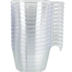 Tasse à café plastique transparent x12^Gifi Outlet
