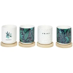 Tasse à expresso avec sous tasse bambou x4^Gifi Clearance