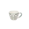 Tasse à expresso en porcelaine motif Carreau de ciment gris 9 cl^Gifi Clearance