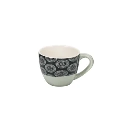 Tasse à expresso porcelaine motif rosace noir blanc 9 cl^Gifi Hot