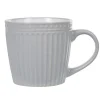 Tasse à thé grise relief 31,9 cl^Gifi Best