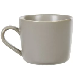 Tasse à thé ou capuccino en porcelaine gris^Gifi Hot