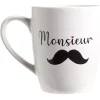 Tasse en céramique Monsieur ou Madame H12 cm^Gifi Hot