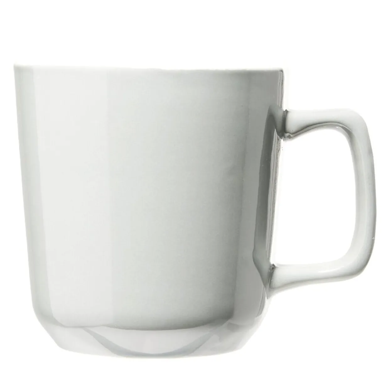 Tasse en grès carrée gris avec anse Ø9,4xH10cm 420ml^Gifi Discount