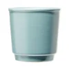 Tasse en grès carrée sans anse bleu 390ml Ø9,6xH8cm^Gifi Outlet