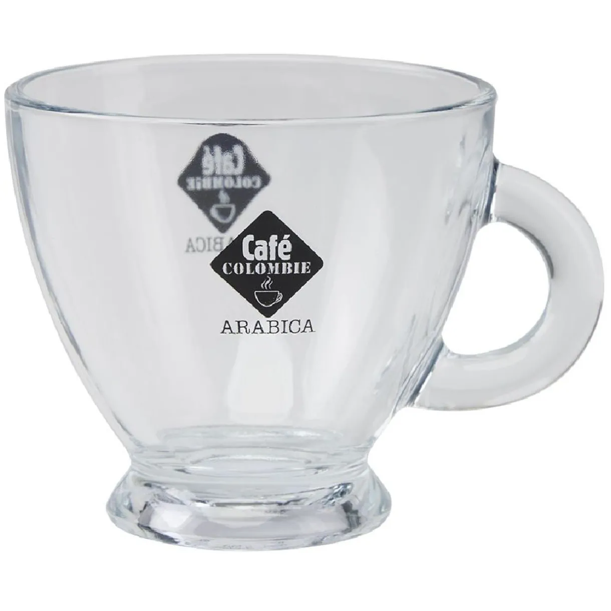 Tasse en verre transparent design café 23 cl^Gifi Online