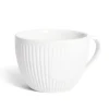 Tasse porcelaine 42cl strie embossée blanche^Gifi Online