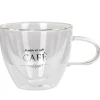 Tasse transparente double paroi design café^Gifi Best