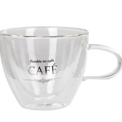 Tasse transparente double paroi design café^Gifi Best