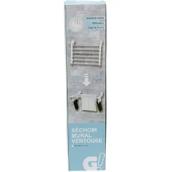Entretien Du Linge|Gifi Étendoir mural séchoir à linge avec fixation à ventouse