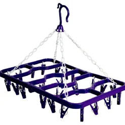 Entretien Du Linge|Gifi Étendoir séchoir à linge 24 pinces violet