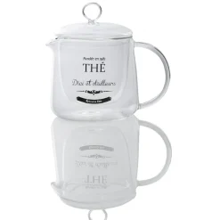 Théière en verre transparent^Gifi Online