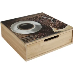 Tiroir à dosettes bambou design graine de café^Gifi Best