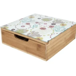 Tiroir toutes dosettes bambou motif cactus multicolore^Gifi Sale