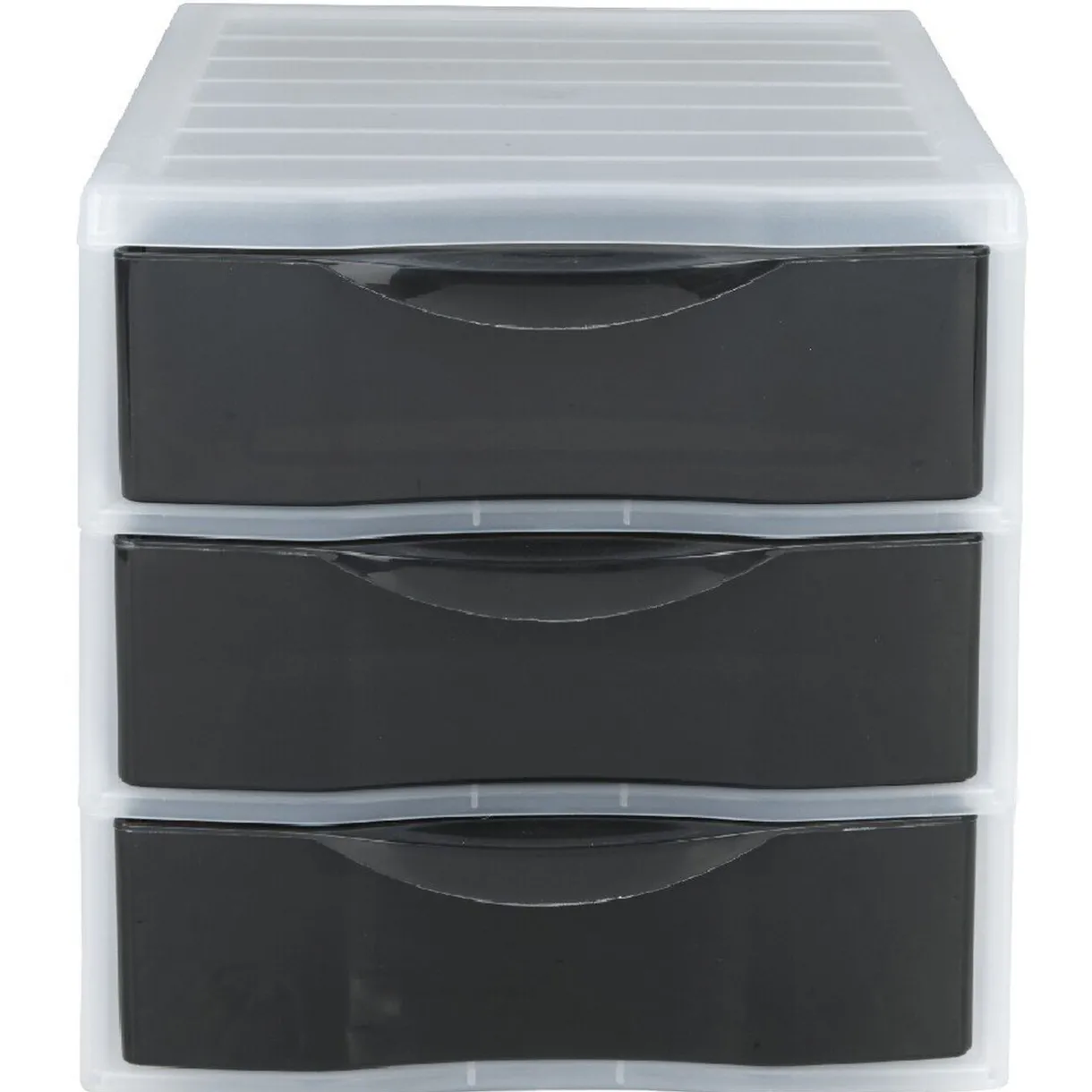 Rangement|Gifi Tour 3 tiroirs A4 noir et blanc