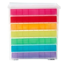 Rangement|Gifi Tour de rangement 7 tiroirs multicolores