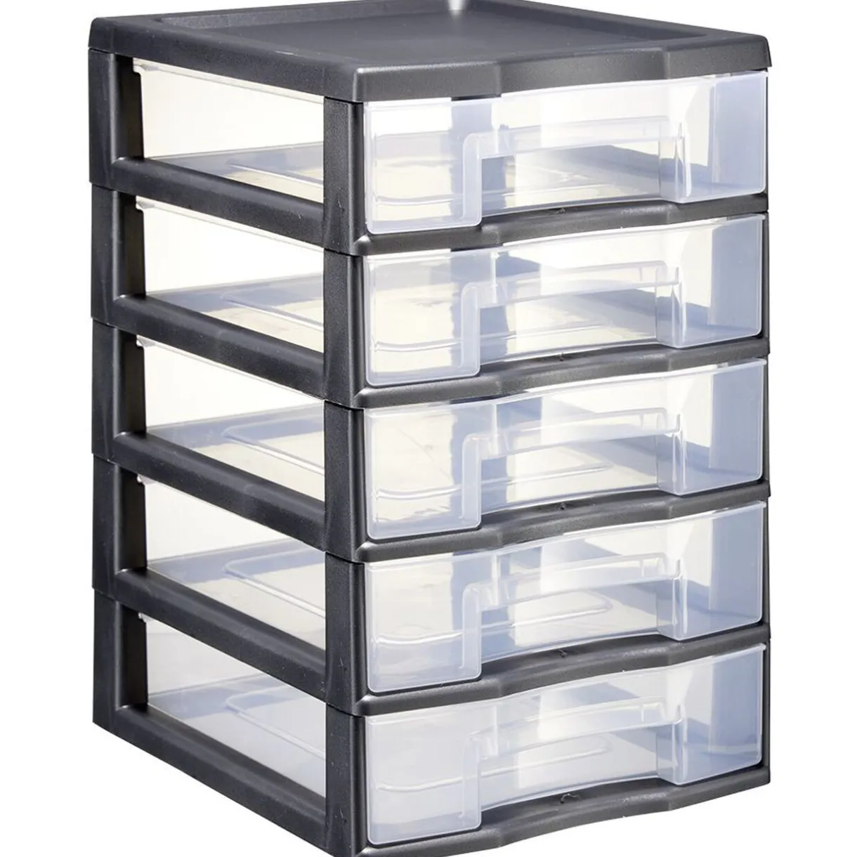 Rangement|Gifi Tour de rangement 5 tiroirs format A6+ noir