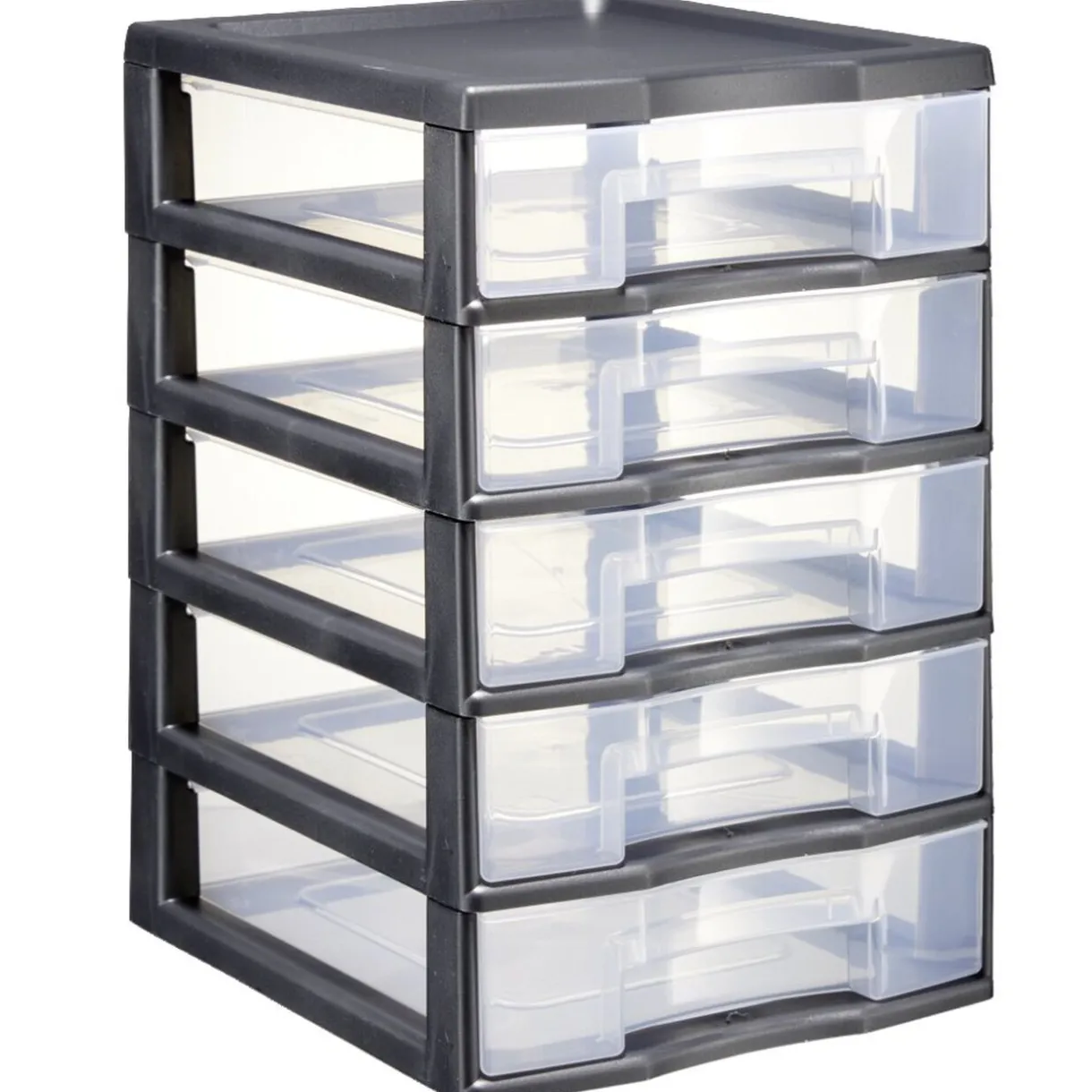 Rangement|Gifi Tour de rangement 5 tiroirs format A6+ noir