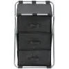 Rangement|Gifi Tour de rangement pliable 3 tiroirs noir