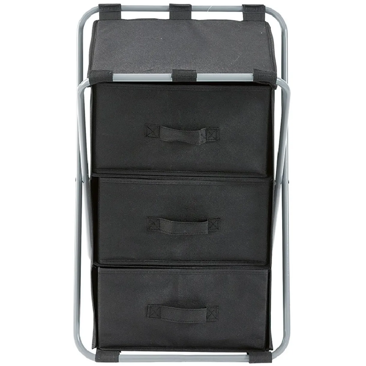 Rangement|Gifi Tour de rangement pliable 3 tiroirs noir