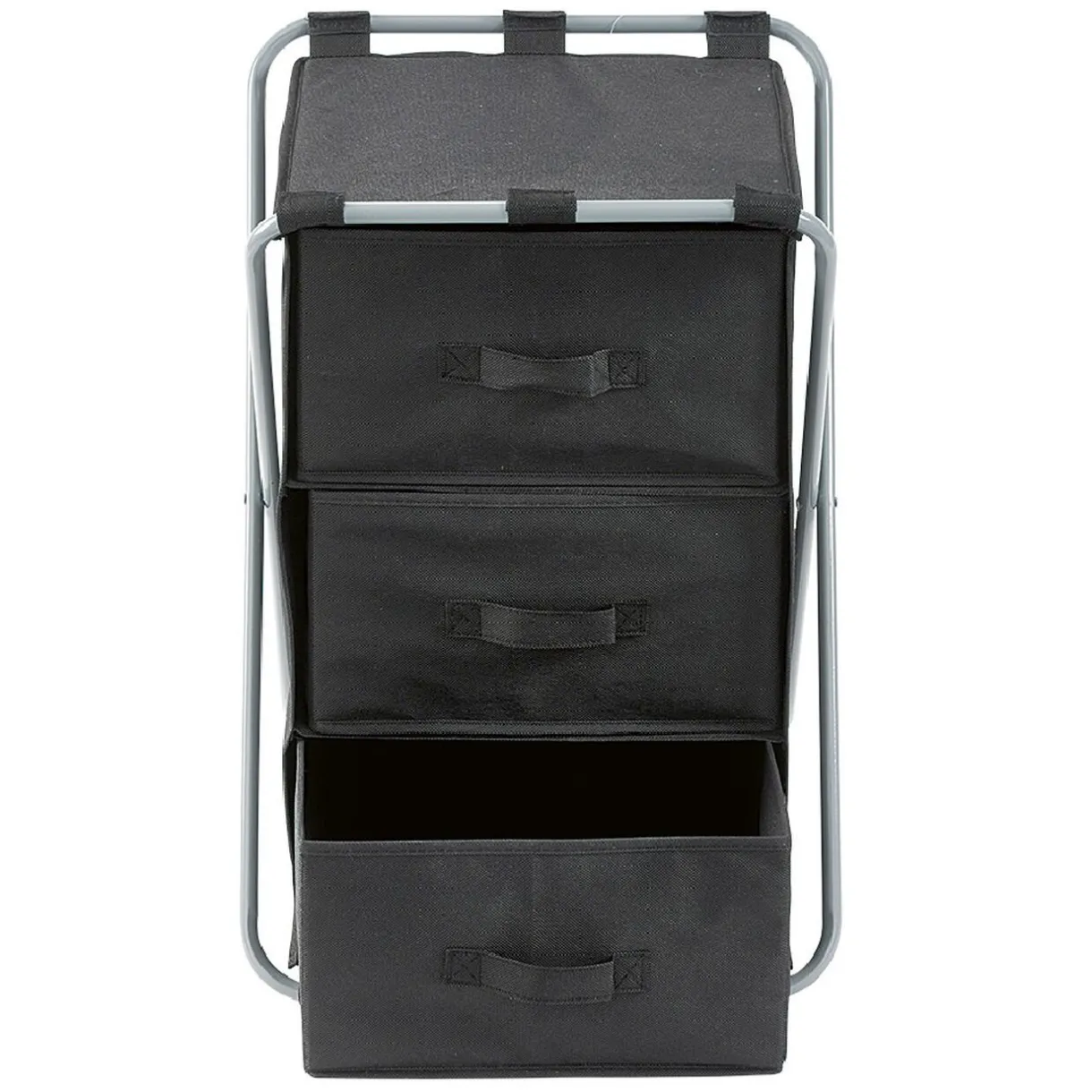 Rangement|Gifi Tour de rangement pliable 3 tiroirs noir