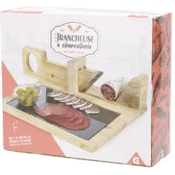 Trancheuse à charcuterie en bois^Gifi Best