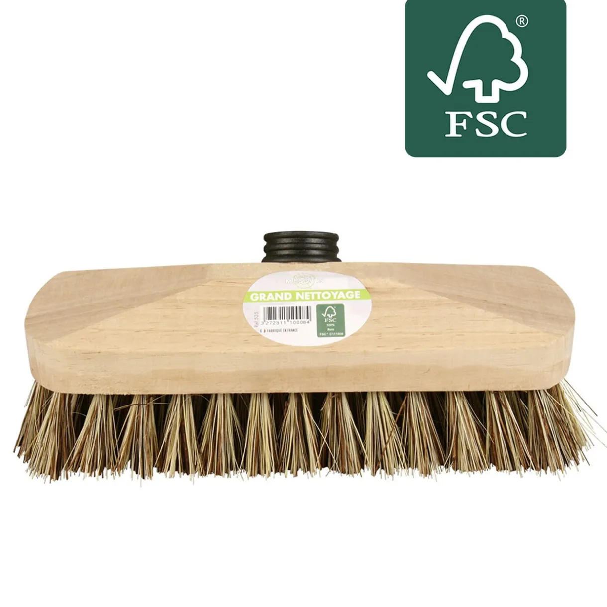 Nettoyage Et Entretien|Gifi Tête de balai lave pont brosse en bois