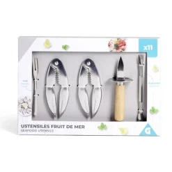 Ustensile pour fruit de mer 11 pièces^Gifi Best