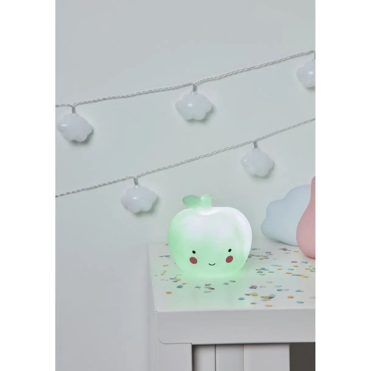 Discount Gifi Veilleuse forme pomme verte