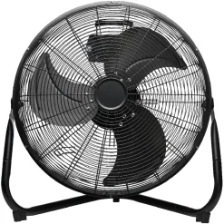 Hot Gifi Ventilateur industriel à poser Homday métal noir Ø 45 cm