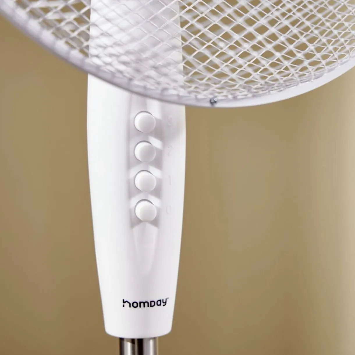 Discount Gifi Ventilateur sur pied - 3 vitesses - 50W - blanc